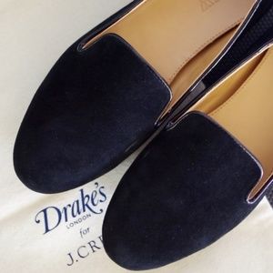 J. CREW - Black Smooth Suede Loafer